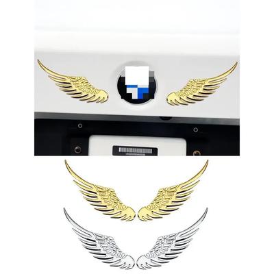 NEW Car Modification Angel Wing Sticker 3d Three-dimensional Metal Car Decoration Decal Logo Chrome Plated
