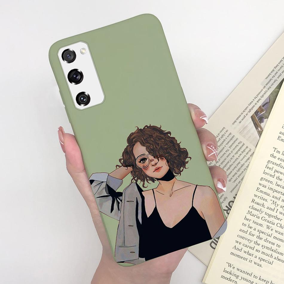 Case for Fundas Samsung Galaxy S20 FE S 20 FE S20FE Case Samsung S20 FE Phone Silicone Flower Cute Soft Back Cover Cases Bumper