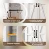 Armario de Pared para Cocina con 2 Puertas Correderas y Estantes Ajustables, Armario de Pared de Almacenamiento para Sala de Estar, Baño y Lavadero, 80 × 31 × 76 cm