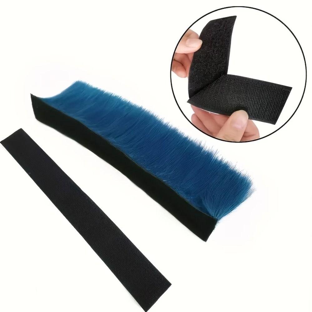 Reusable Mohawk Synthetic Wigs Adhesive Helmet Mohawk Wig Decorative Helmet Decorations  Ski Helmet