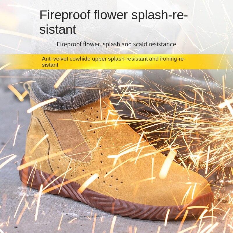 Pantofi de protectie anti-smash si anti-punctura echipati cu rezistenta la caldura pentru lucratori