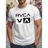 T-shirt Stampata Rvca Unisex Retro Skate Streetwear Ispirata Stampa Grafica Casual Manica Corta Cotone Active Tee Top