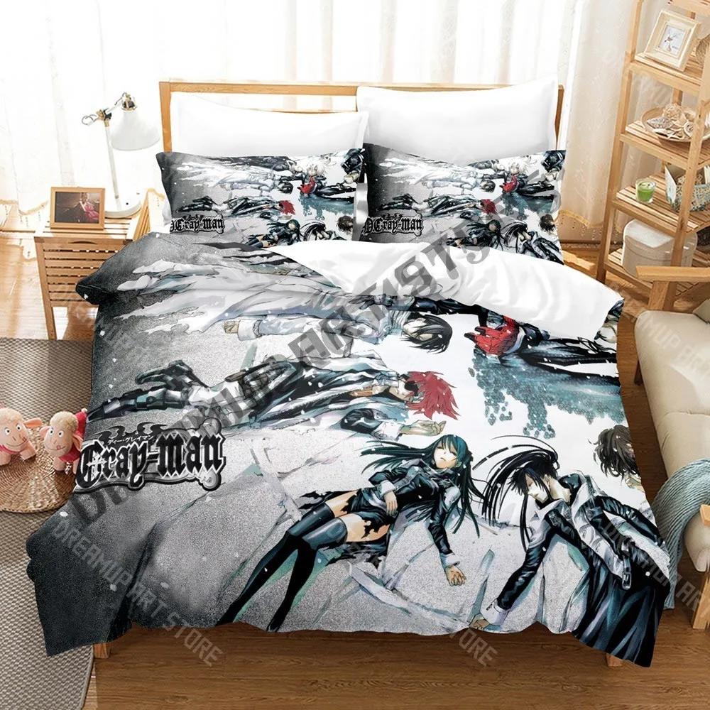 3D Print D Gray Man Bedding Set Single Twin Full Queen King Size Bed Set Adult Kid Bedroom Duvetcover Sets Anime Bed Sheet