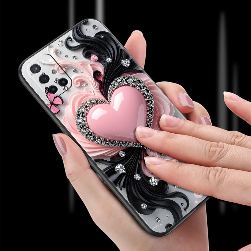 Phone Case For Oneplus 13R 13 12 10T 11 R10 Nord N100 N200 N10 9 9R CE 2 3 Z Pro Lite Soft TPU Cover Colored Love Heart Printed