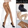 70D Plus Size Elastic Oil Shiny Glossy Pantyhose Bottom Body Shaping Tights for Curvy Women Leggings Night Club Party Dance Wear