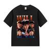 American Tv Series Will Byers Pattern T-shirt Summer Men's Casual Fashion Cotton Luxury Retro Round Neck Street Wear Y2K T-shirt