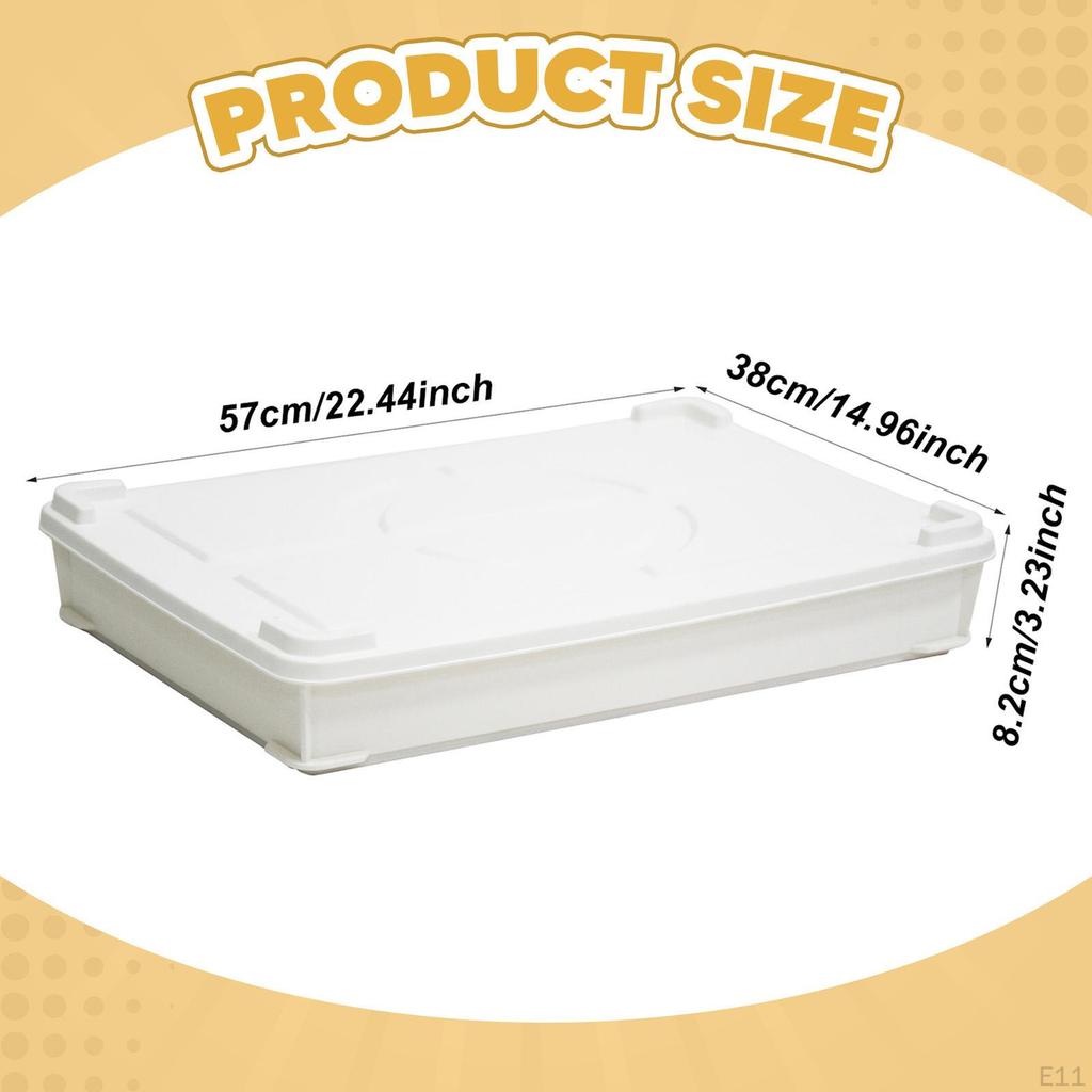 Fermentation Box for Storing Ingredients, Organizing Pizza , Bread, Stackable Container with Lid,