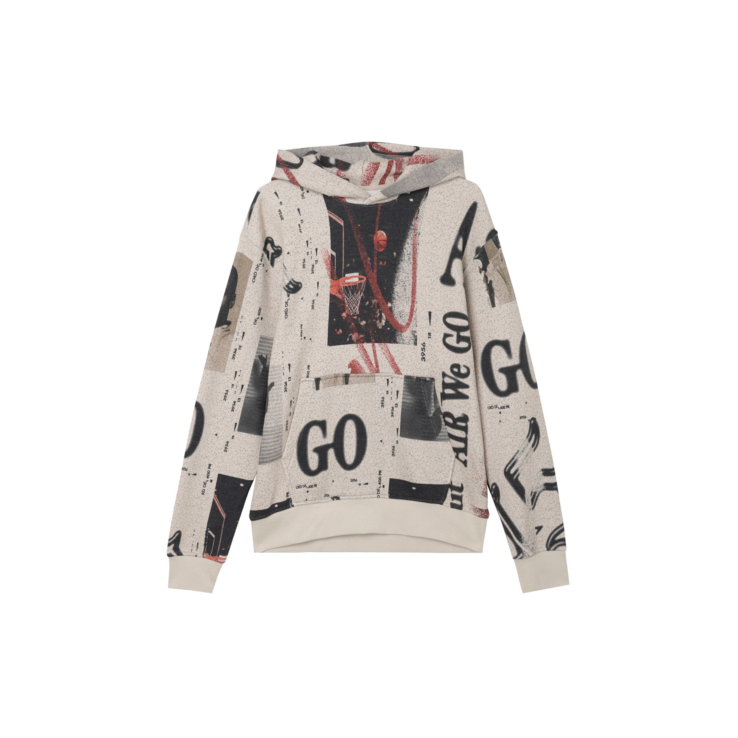 

Jordan SS24 Flight Series All Over Print Hooded Casual Long Sleeve Hooded Long Sleeve Men sweatshirt Cream FN6518-236 L
