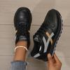 Jesienne Damskie Buty Casual do Chodzenia Nowe Sznurowane Płaskie Buty dla Kobiet Sneakersy Outdoorowe Modne Lekkie Buty do Biegania Damskie Tenis
