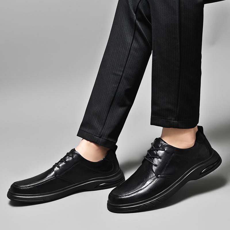 Fashion Genuine Leather Lazy Shoes Men Casual Oxfords Shoes Outdoor Mens Slip On Walking Footwear New Male Loafers Handmade Men's Flats