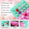 15 Cavity Rose Baking Cake Molds Heat-Resistant Reusable Chocolate Mold Food-Grade Silicone DIY Pudding Mould