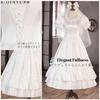 White Wedding Perfect for and Empire Puff Elegant Formal Dress R-QINYUER Women's Dress, Weddings, Bridal, Parties, Knee-Length, Line, Sleeves, (Size