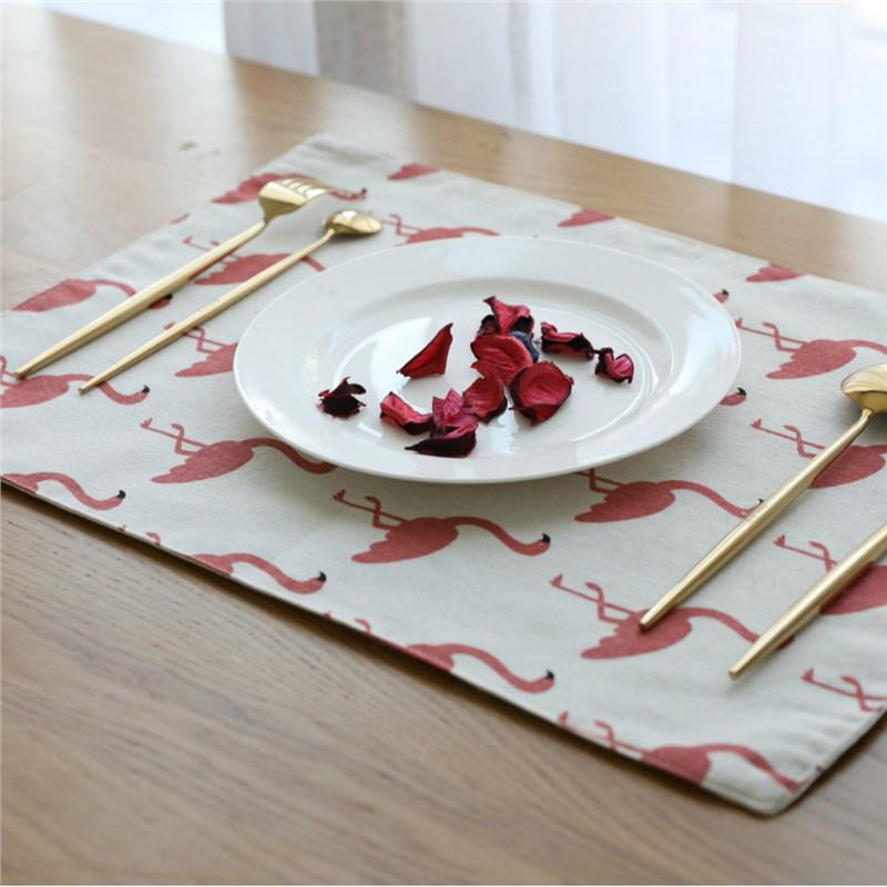 Yiman Qiyun American Style Christmas Double Layer Heat Resistant Placemat Bowl Mat