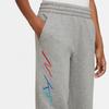 Nike Elastic Cuff Fitted Casual Pants Kids Bottoms Grey FD3202-063