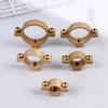 §1 Pc 15/22/28/35/40MM Fit OD Tube Brass M10 Pipe Clamp Bracket Support Hanger Fixed Plumbing Water Replacement Parts