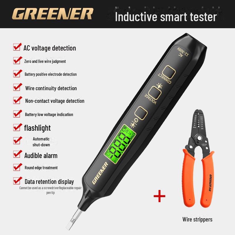 Green Forest Multifunction Electrician Test Pen – Digital Display Wire & Leakage Detection