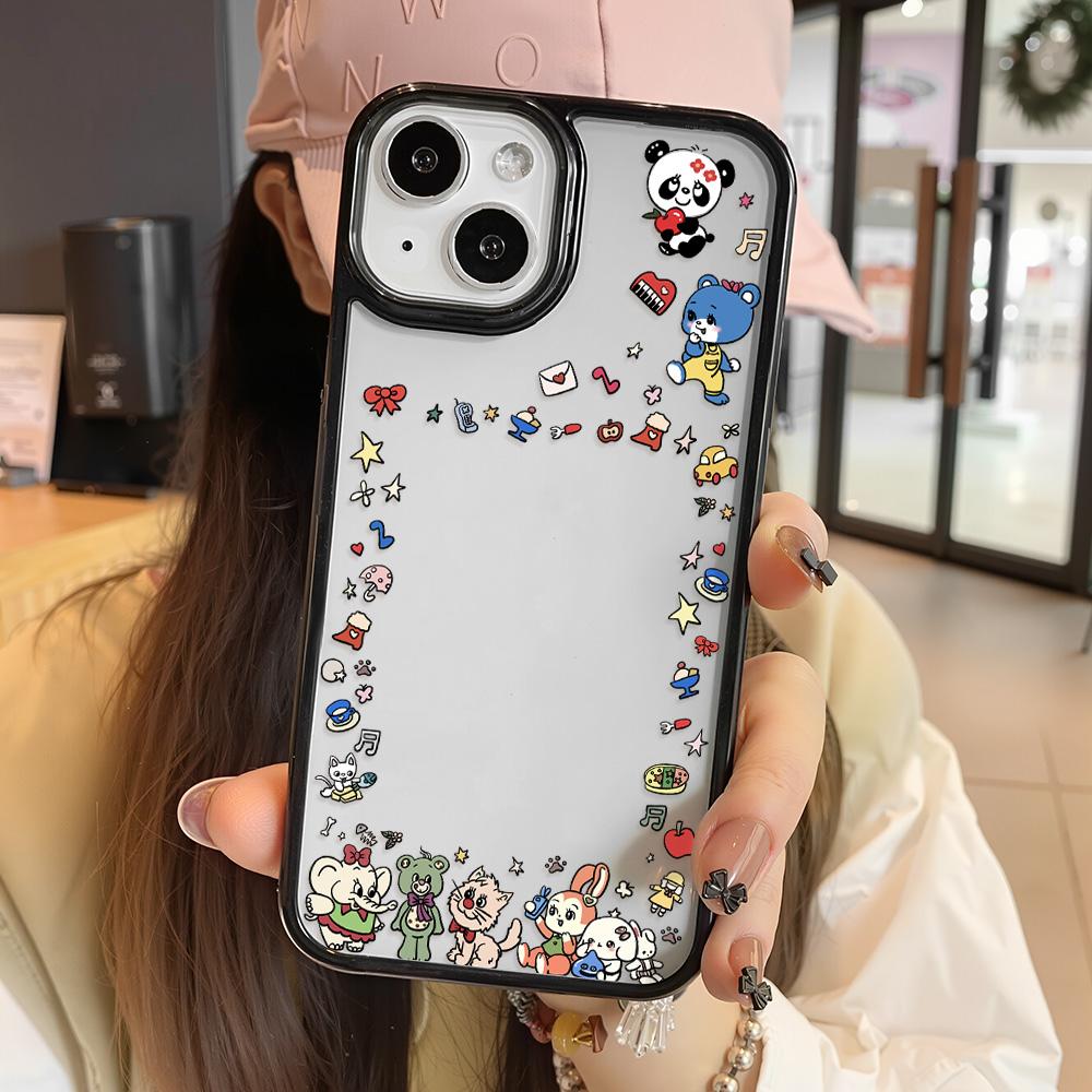 Acrylic Phone Case for iPhone 11 12 13 14 Pro 12 14 16 Pro Max for Samsung A16 A36 A56 S24 FE High-quality Painted Anti-fall Mobile Phone Case