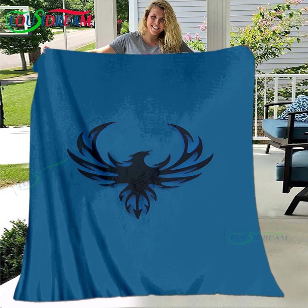 3D Popular Mythical Beast Phoenix Blanket,Flannel Throw Blanket for Home Bedroom Bed Sofa Picnic Office Hiking Leisure Nap Gift