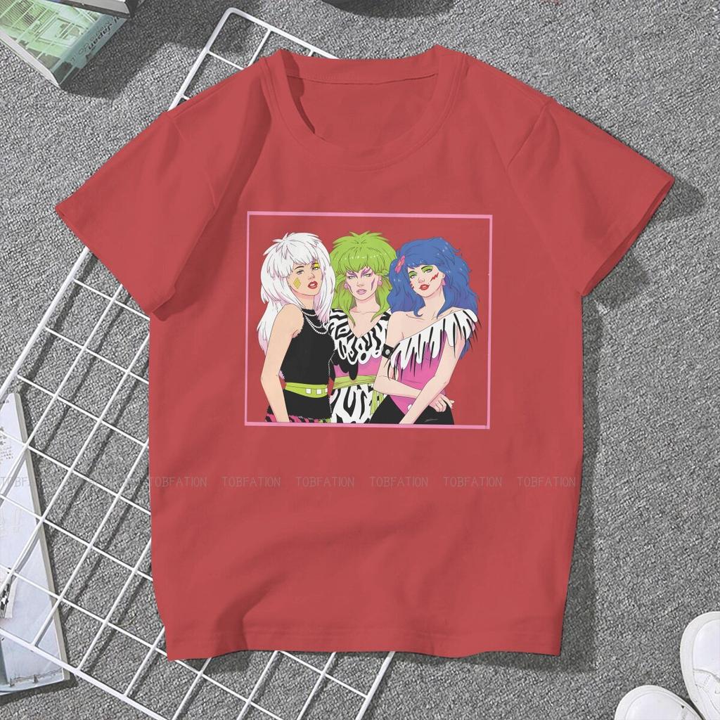 ZX Small Gifts Women Clothing Jem And The Holograms Graphic Female Tshirts Vintage Grunge Tops Tee Kawaii Girls Streetwear