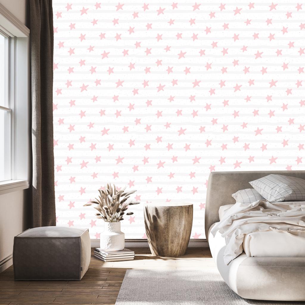 Pastel Stars Wallpaper for Living Room and Bedroom 50x1000