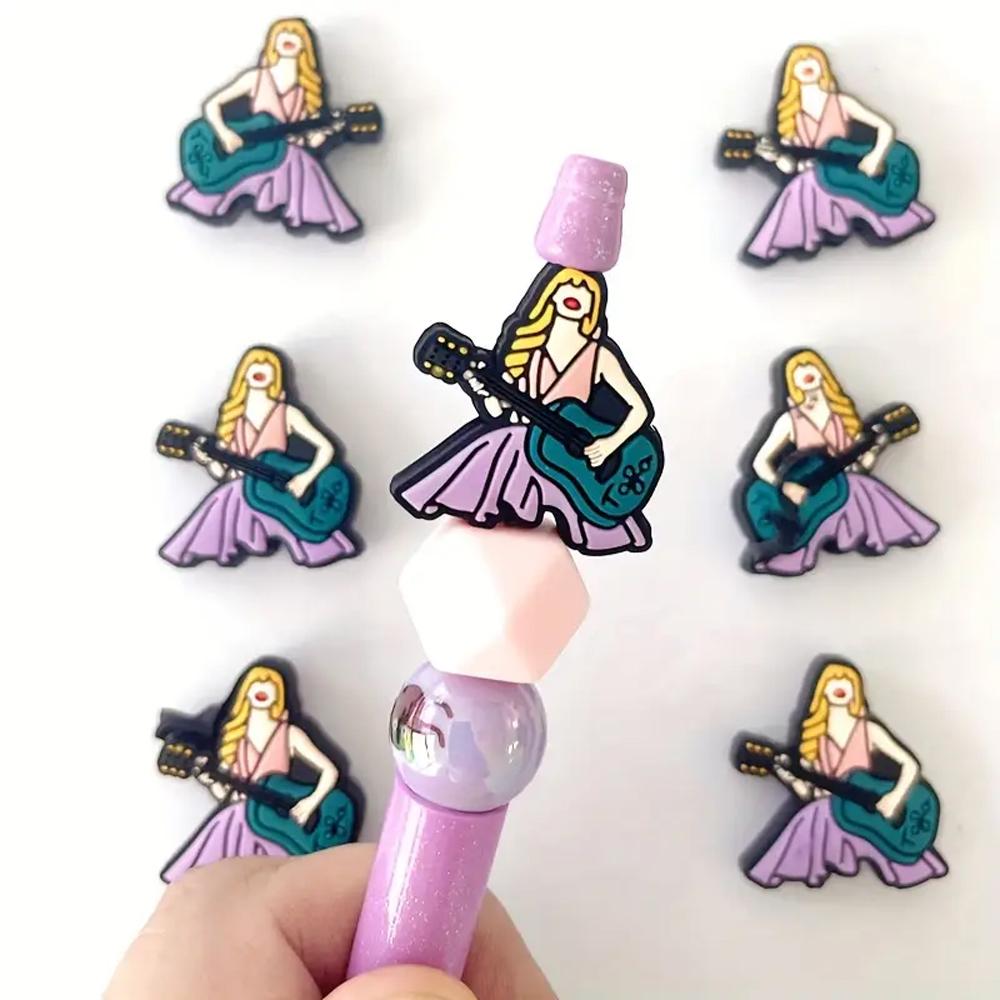 

5/25/90PCS music art series silicone bead set, perfect for DIY handmade crafts such as keychains, necklaces, bracelets, etc