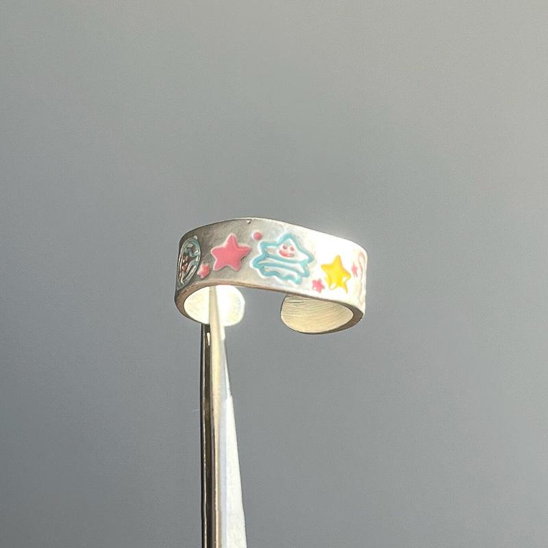 

Мультяшный динозавр, матовая рождественская елка, открытое кольцо для женщин