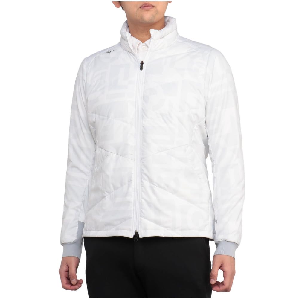 

Одежда для гольфа Breath Thermo Tech Lining Blouson Влагопоглощение Сохранение тепла Эластичный E2MEA507 2XL [Mizuno] Мужской Белый/Серый