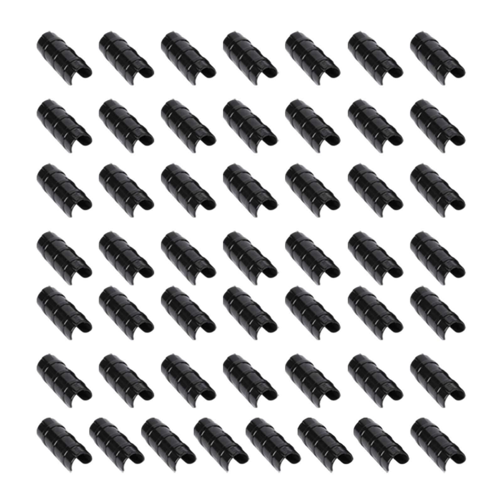 50Pcs Greenhouse Film Clamps Portable Supplies Reusable 19mm Lightweight Frame чёрный