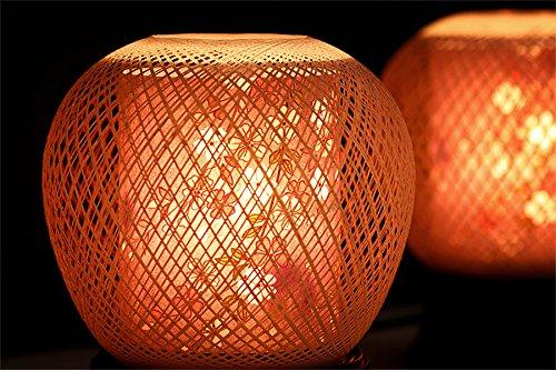 Yamakou Bon-Laternen Modern Mini Obon Dekorationen Erstes Bon Neues Bon 2 Paare Gifu no Homare Serie Kirschblüte Schneesturm Japanische Blumen Kirsche