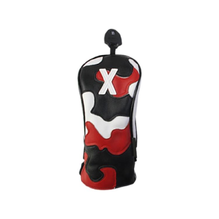 

PU Leather Golf Putter Cover Soft Plush Lining Nonslip Golf Cover Leather Texture Golf Headcover for Various Wood Poles No. X красный