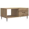 Artisan Oak Coffee Table 90 X 50 X 40 Cm Engineered Wood