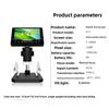 Digital Microscope 1000X 5 Inch IPS Screen 1080P HD Handheld USB Electronic Microscope 8 LED Light Inspection Tool PC Connection
