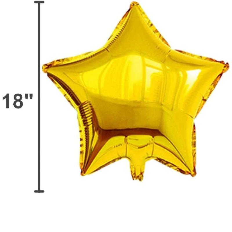 10 buc 18 inch Balon Stea Aurie Neagră Roșie Balon Folie Pentagramă Balon Heliu Decoratiune Petrecere de Crăciun Zi de Naștere Nuntă