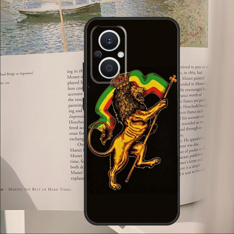 Rastafarian Lion Cover For OPPO Reno 11F 12F 13F 14F 10 11 12 13 14 Pro 7 8 Lite OPPO Find X6 X8 X9 Pro Case