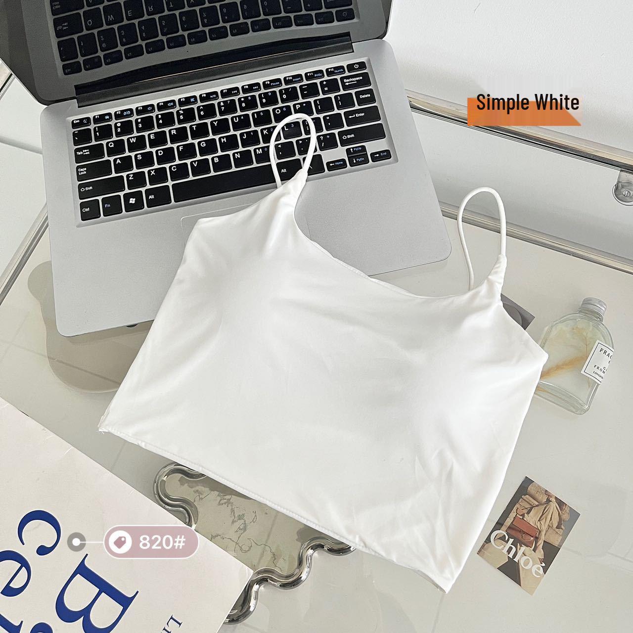 

Майка из ледяного шелка в корейском стиле: Бесшовный, С подкладкой, Сексуальная спинка, Увеличивающий грудь One Size (for 80-130 jin)