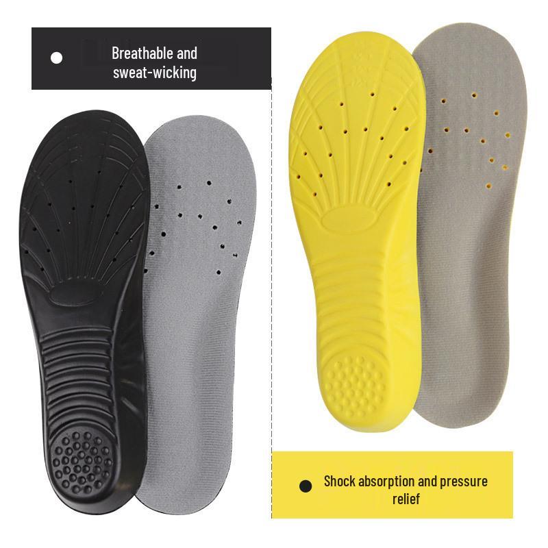 Unisex Shock-Absorbing Basketball Insoles: Thick, Slow Rebound, Soft, Sweat-Wicking.
