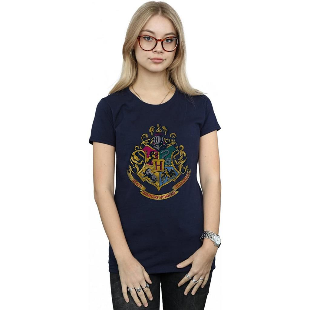 Harry Potter Womens/Ladies Hogwarts Houses Cotton Boyfriend T-Shirt