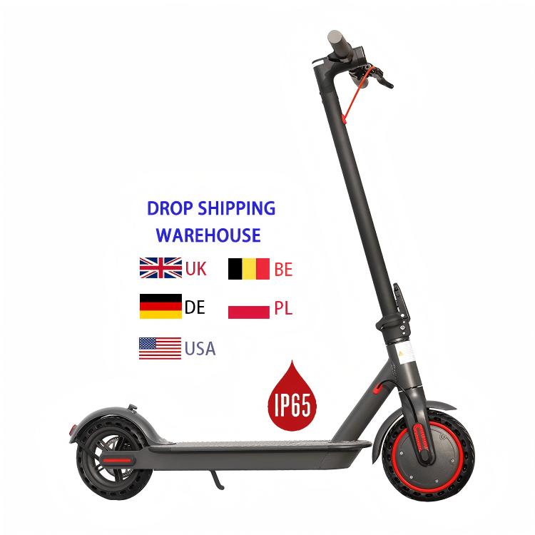 Germany Warehouse Stock 350W Electric Scooter Adult 8.5 Inch Solid Tire Foldable E-scooter Fast Shipping No Tax