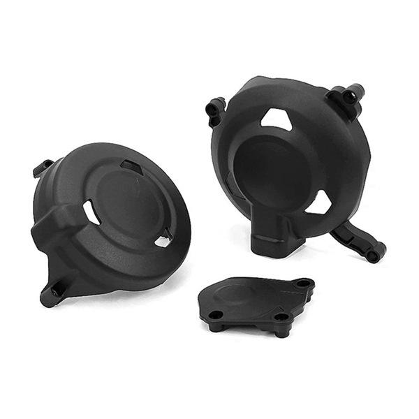 Black Plastic Motorcycle Engine Guard Anti-Fall Protection Block - Motorcycle Accessories