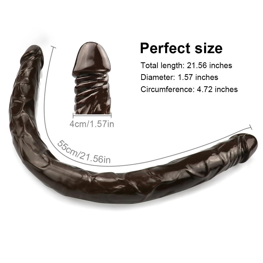 Double Head Dildo RUNYU Long Realistic Dildos Cock Lesbian Vaginal Anal Plug Penis For Women Sex Toys