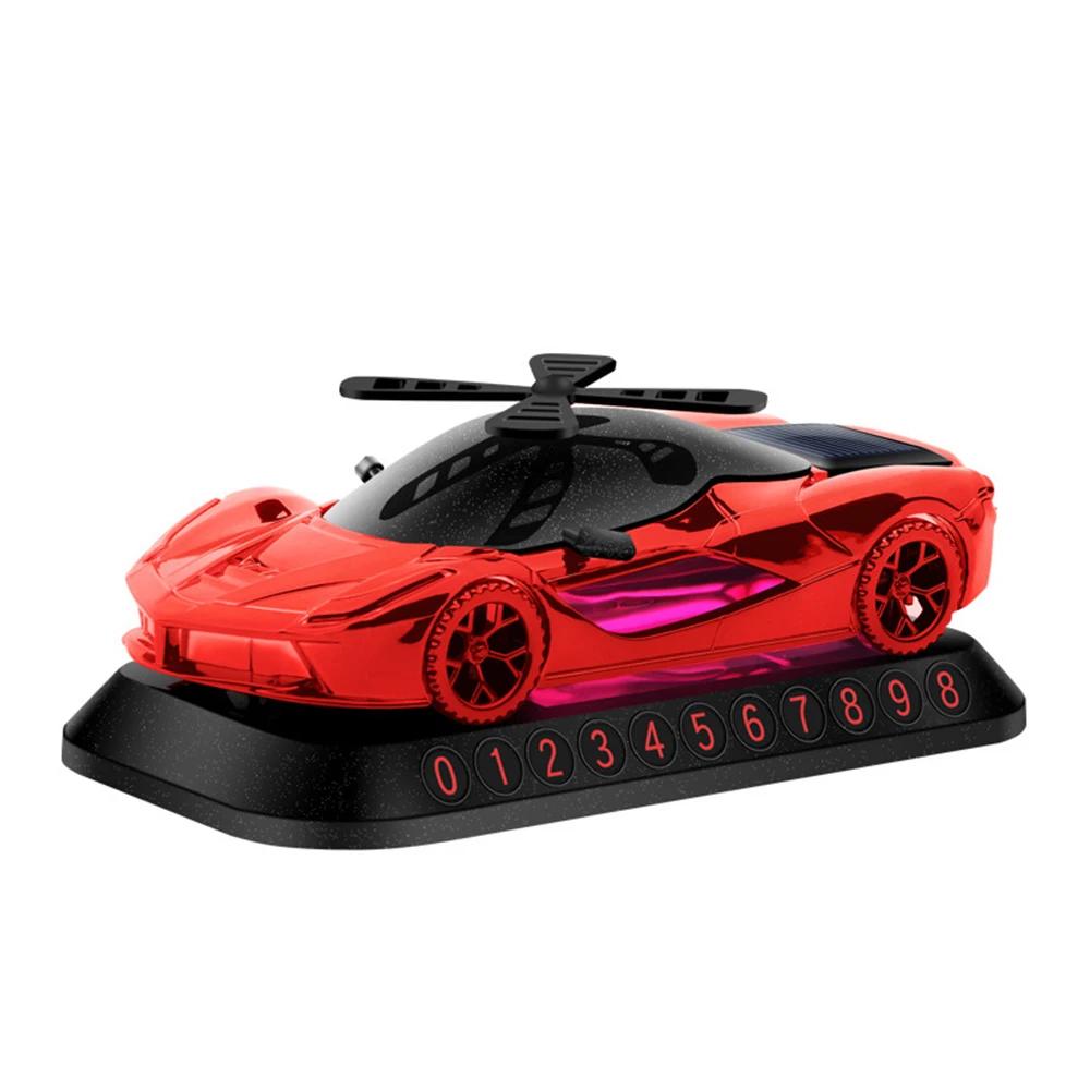 

Солнечный автомобильный освежитель воздуха с автоматическим вращением, диффузор эфирного масла, камуфляж для приборной панели, украшения для вертолетов, удаление запаха, духи красный