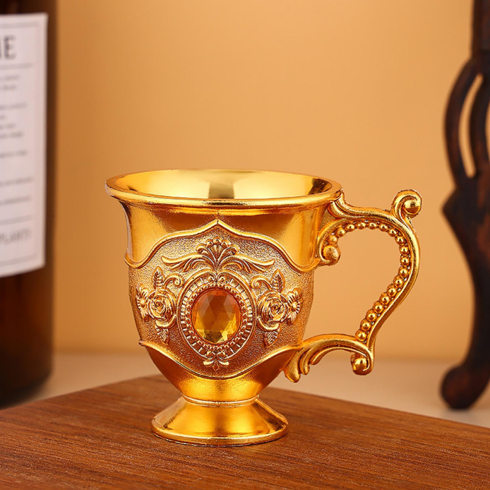 Металлическая чашка, Домашняя чайная чашка, Креативная чашка с ретро-ручкой