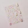 Tomoni 3D Embossed Nail Stickers for Kids - Cat & Butterfly Nail Art Accessories