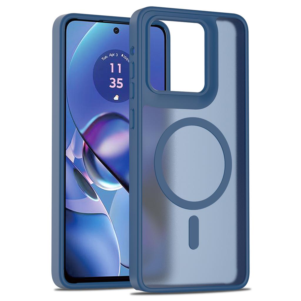 For iPhone 14 Pro Max Case Compatible with MagSafe Skin-touch PC + TPU Phone Cover with Foldable