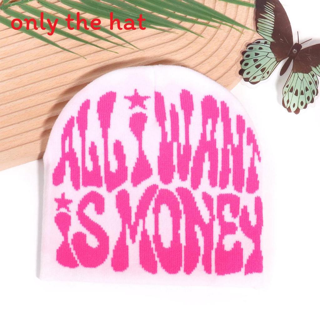 

Unisex Letter Pattern Knitted Hat With Acrylic Fabric For Casual Street Look