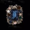 Spilla vintage con strass e perle: Elegante Spilla Accessorio per Tailleur da Donna in Stile Corte.
