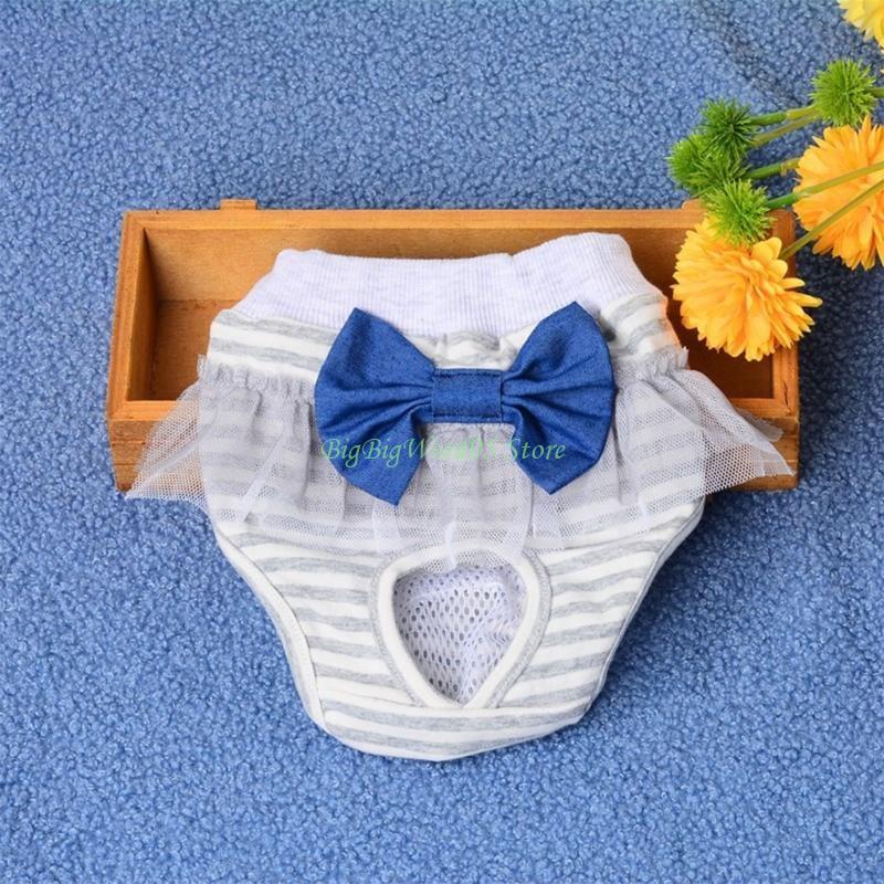 24TE Girl Dog Sanitary Panties Physiological Pants Pet Dog Period Jumpsuits Female Dog Diaper Pantie Washable Shorts for Pups