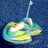 Inflatable Airplane Water Gun Seat Ring for Kids: Cartoon Design for Outdoor Parent-Child Fun