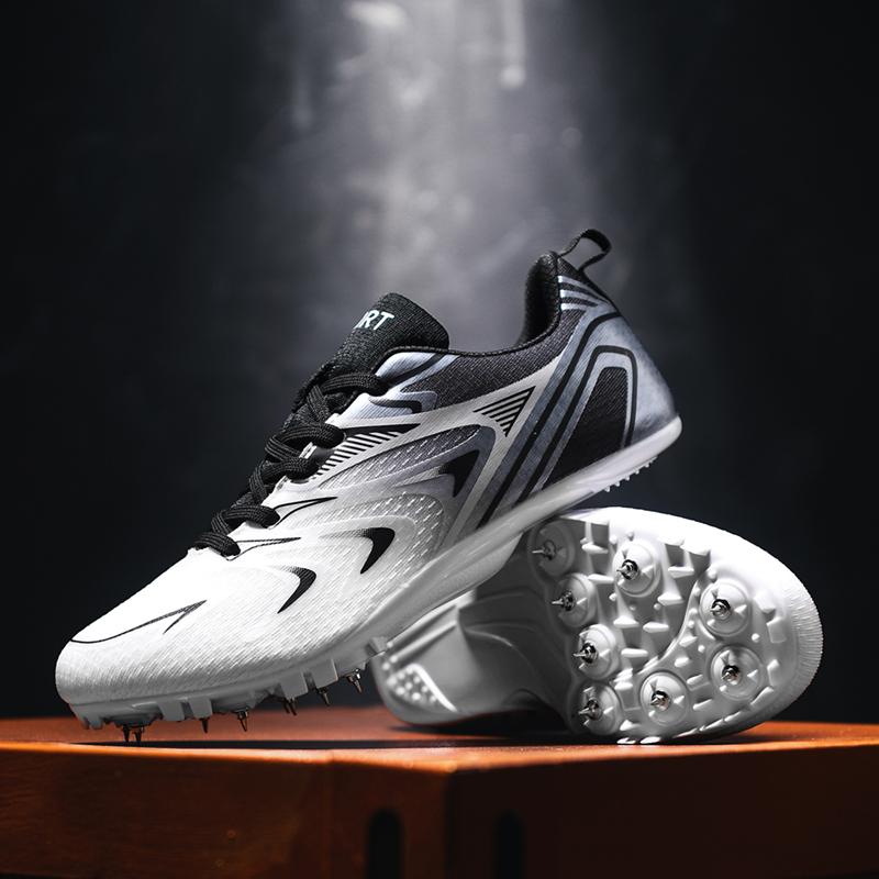 Outdoor Men Sneakers Anti Slip Track and Field Jumping Running Shoes Unisex Nail Shoes Short Distance Training Sports Shoes