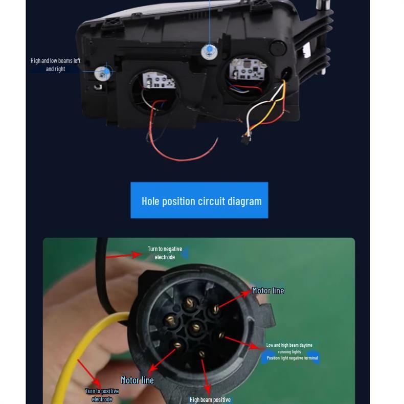 High-Brightness LED Projector Headlights for Shacman TX Dump Trucks